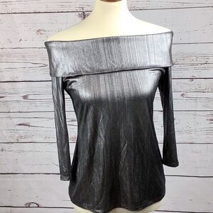 City Streets Silver Blouse